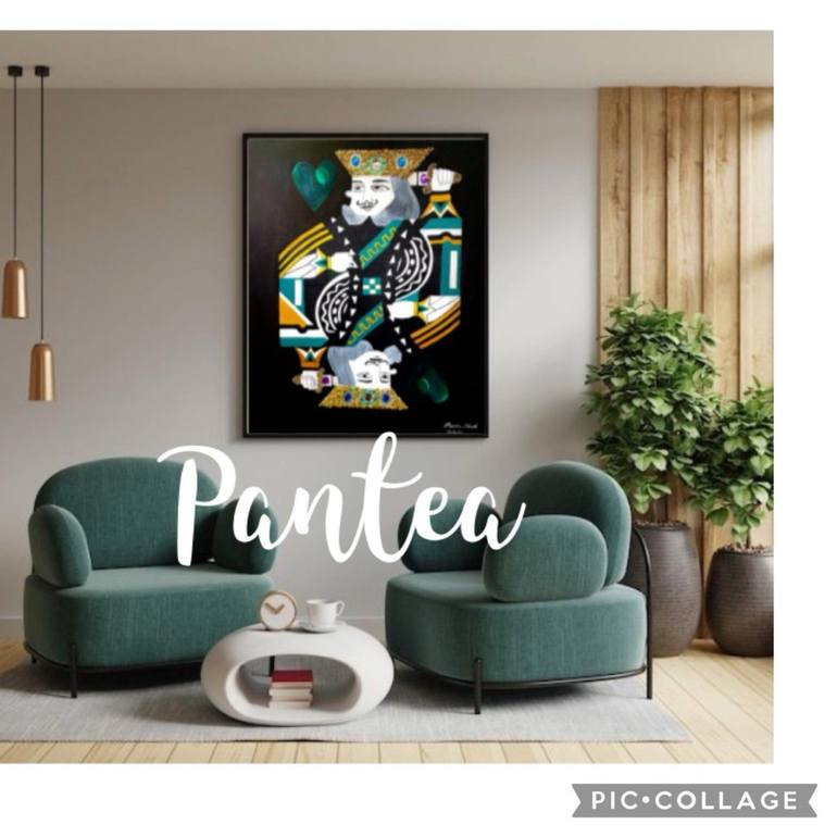 Original Abstract Classical Mythology Painting by Pantea Hendi