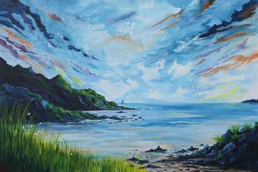 Print of Impressionism Beach Paintings by Conor murphy