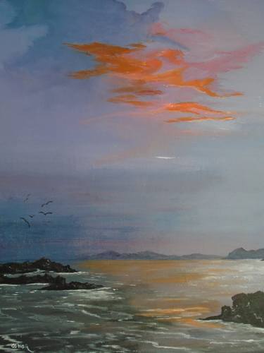 Original Impressionism Seascape Painting by Conor Murphy