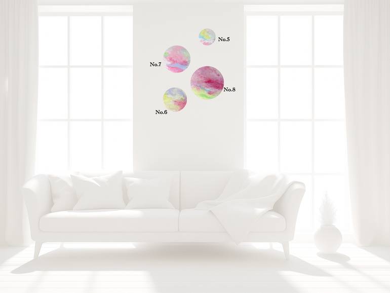 Original Abstract Mixed Media by Mikako Ikeshima