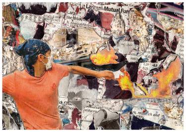 Original Pop Art Political Collage by Issa Randall