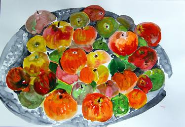 Original Fine Art Food Paintings by Magdalena Kalieva