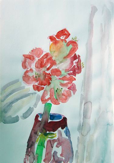 Original Fine Art Floral Paintings by Magdalena Kalieva