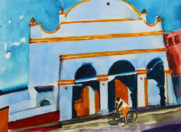 Print of Figurative Cities Paintings by Magdalena Kalieva