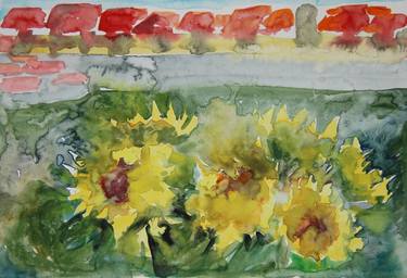 Print of Expressionism Floral Paintings by Magdalena Kalieva