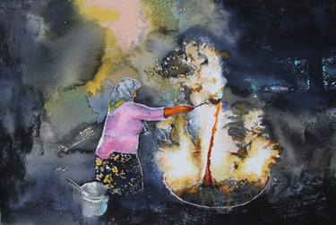 Print of Cuisine Paintings by Magdalena Kalieva
