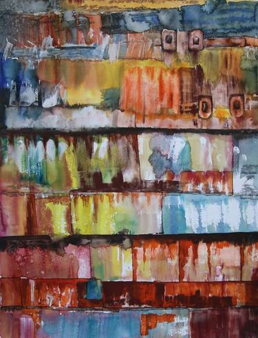 Original Abstract Expressionism Abstract Paintings by Magdalena Kalieva