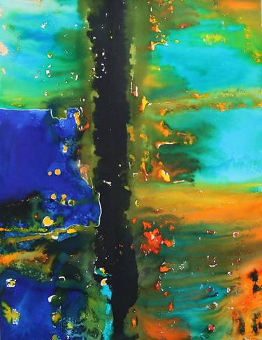 Original Abstract Expressionism Abstract Paintings by Magdalena Kalieva