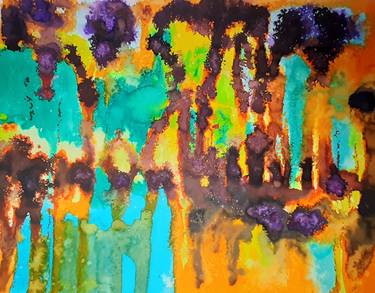 Print of Abstract Expressionism Abstract Paintings by Magdalena Kalieva