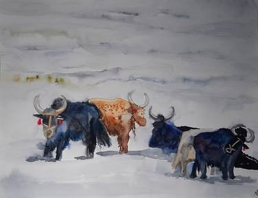 Print of Animal Paintings by Magdalena Kalieva