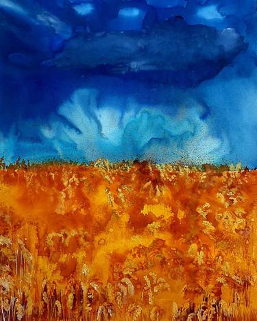 Print of Expressionism Landscape Paintings by Magdalena Kalieva