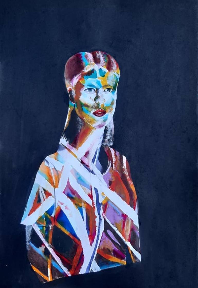 Original Figurative Light Paintings by Magdalena Kalieva