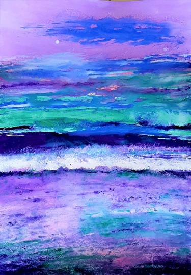 Original Expressionism Seascape Paintings by Magdalena Kalieva