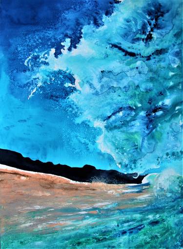 Print of Fine Art Seascape Paintings by Magdalena Kalieva