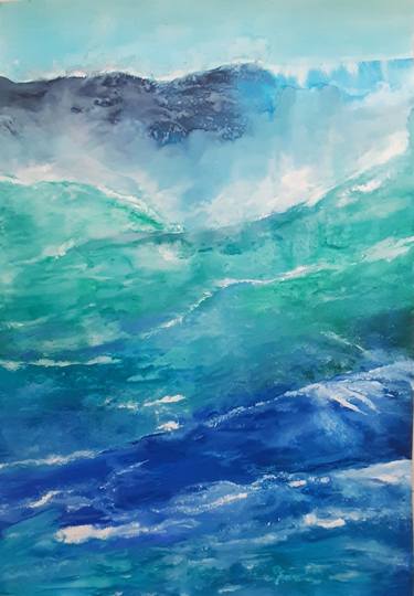 Print of Fine Art Seascape Paintings by Magdalena Kalieva
