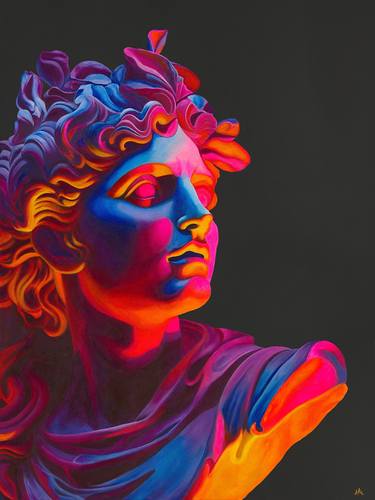 Original Fauvism Classical Mythology Painting by Heidi Madinger