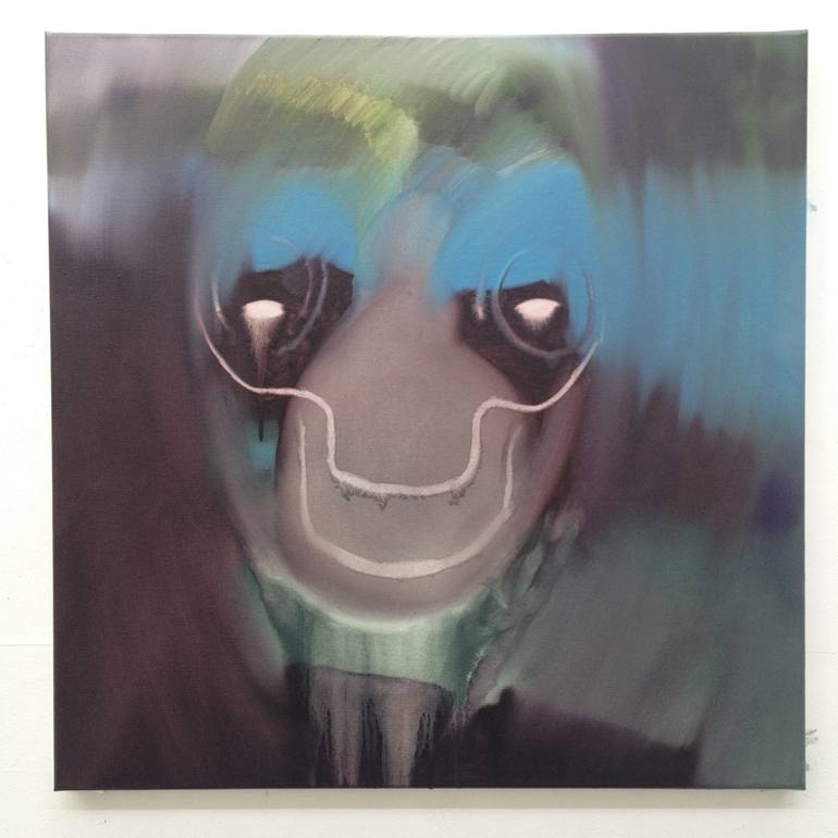 Original Expressionism People Painting by Russell Oliver