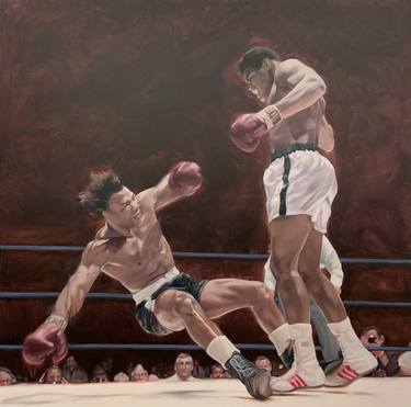 Original Realism Sport Paintings by Russell Oliver