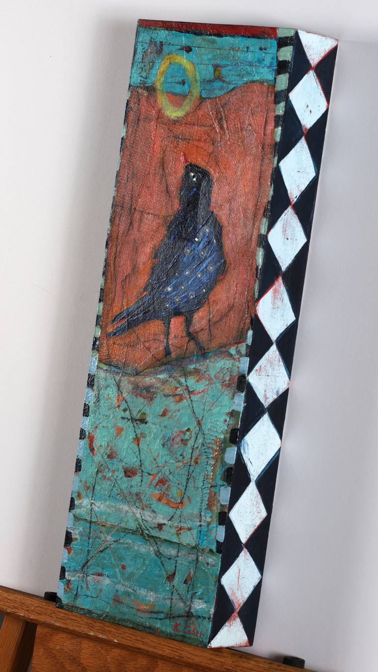 Original Abstract Animal Mixed Media by Kate Cohen