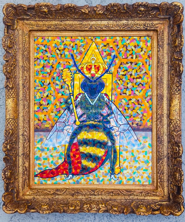 Original Impressionism Animal Painting by Martin Ross
