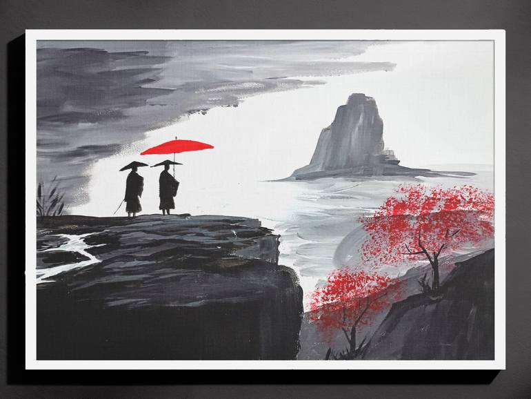 Original Minimalism Landscape Painting by Arafat Bin Mizan