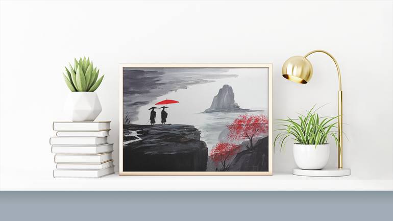 Original Minimalism Landscape Painting by Arafat Bin Mizan