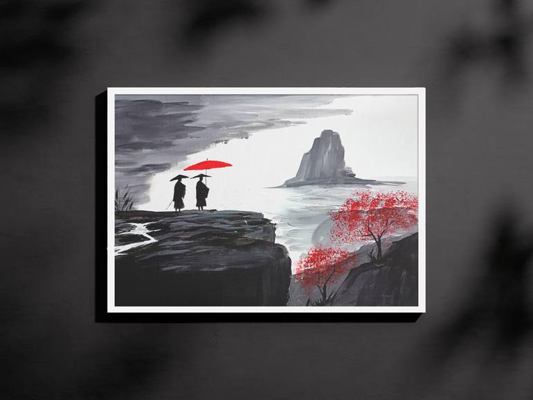 Original Minimalism Landscape Painting by Arafat Bin Mizan
