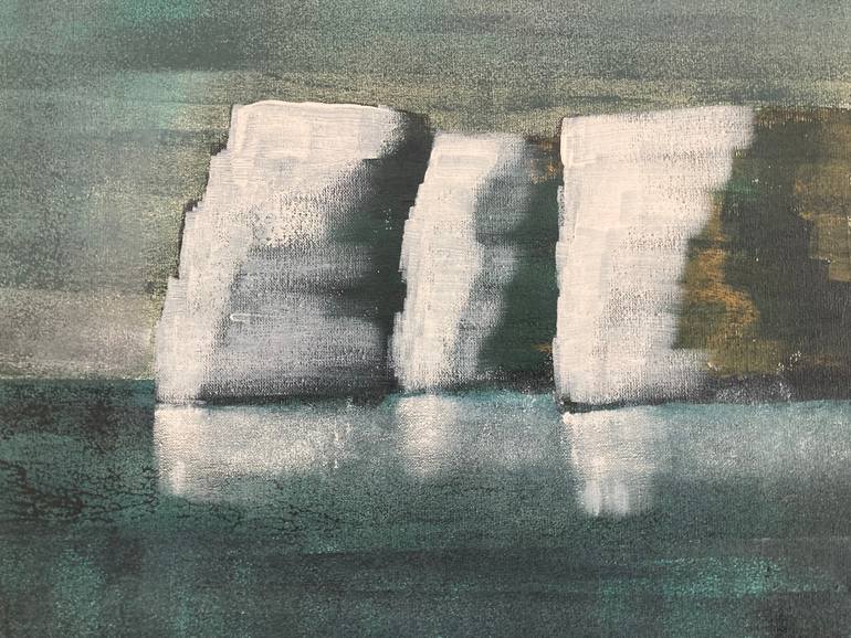 Original Abstract Seascape Painting by Polaris  Art