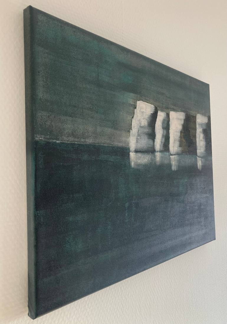 Original Abstract Seascape Painting by Polaris  Art