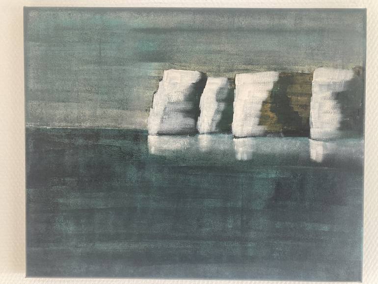 Original Abstract Seascape Painting by Polaris  Art