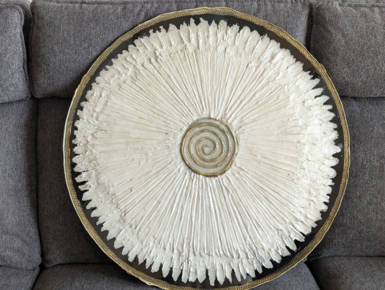 Original Abstract Botanic Mixed Media by Deshna Jain