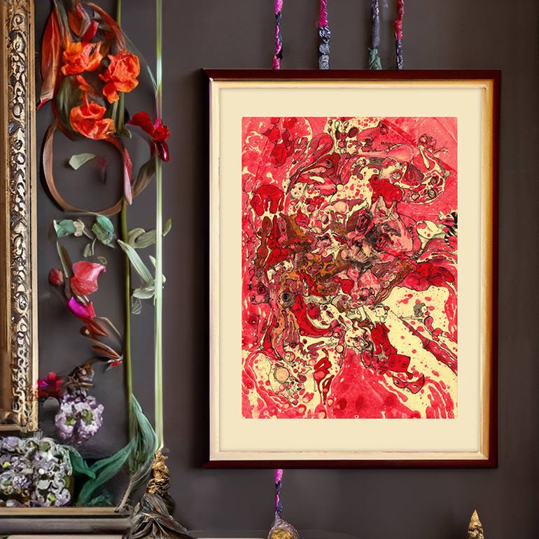 Original Conceptual Fantasy Drawing by Kirin Arts