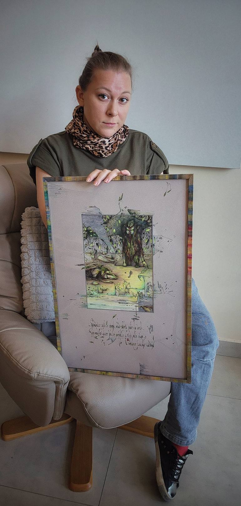 Original Symbolism Fantasy Mixed Media by Kirin Arts