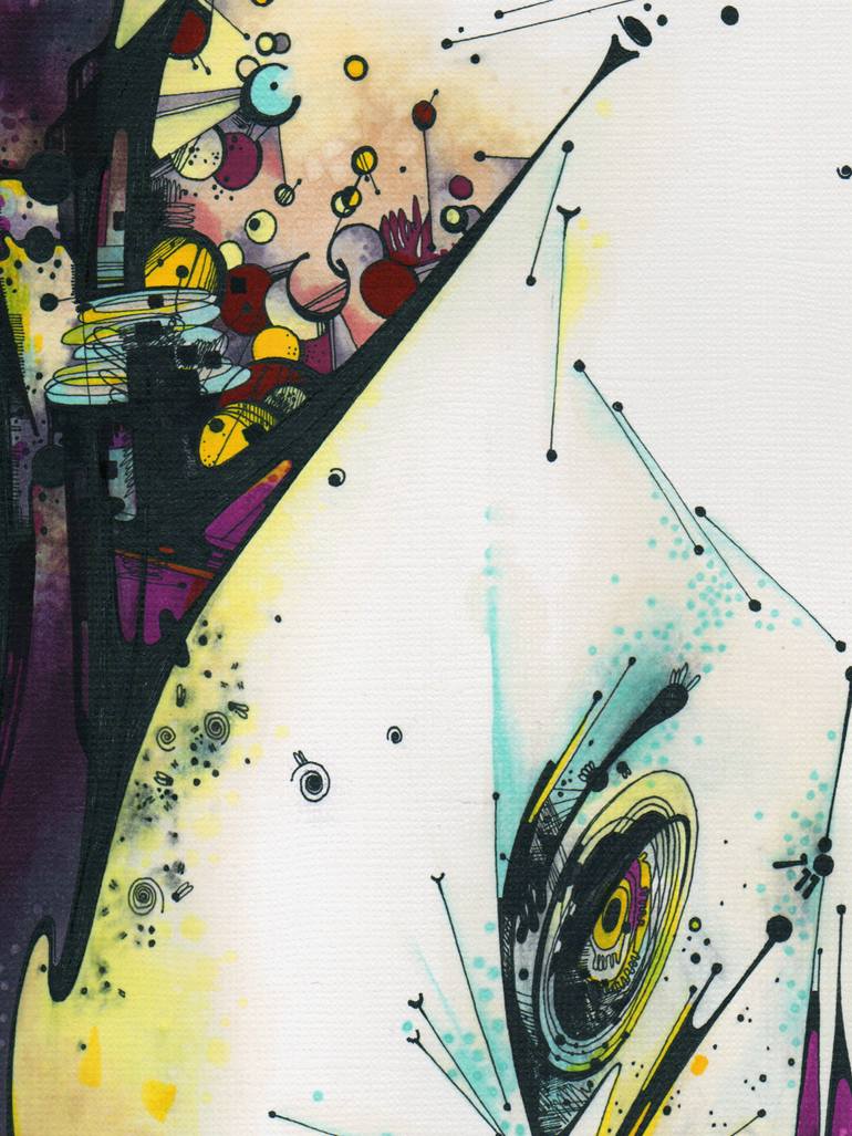 Original Symbolism Abstract Mixed Media by Kirin Arts