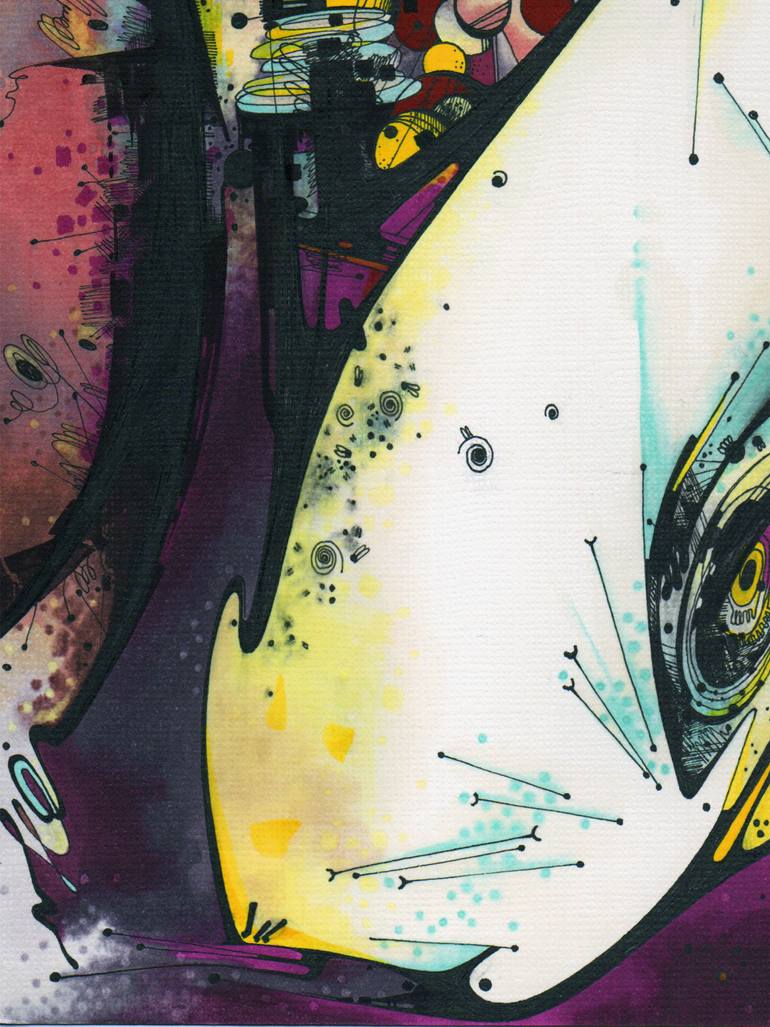 Original Symbolism Abstract Mixed Media by Kirin Arts