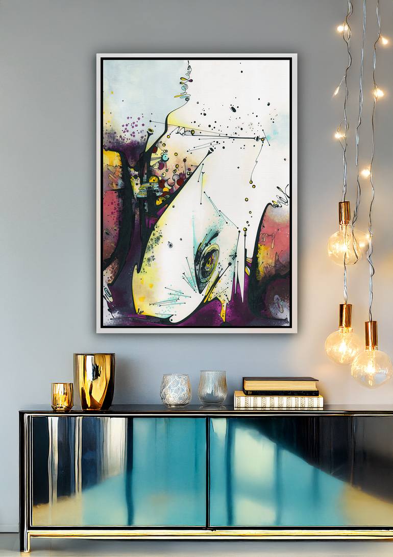 Original Symbolism Abstract Mixed Media by Kirin Arts