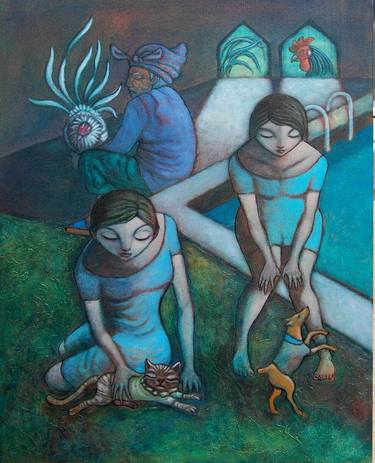 Print of Expressionism People Paintings by Paul Hilario