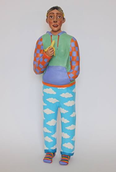 Original Figurative People Sculpture by Amelia Johnson