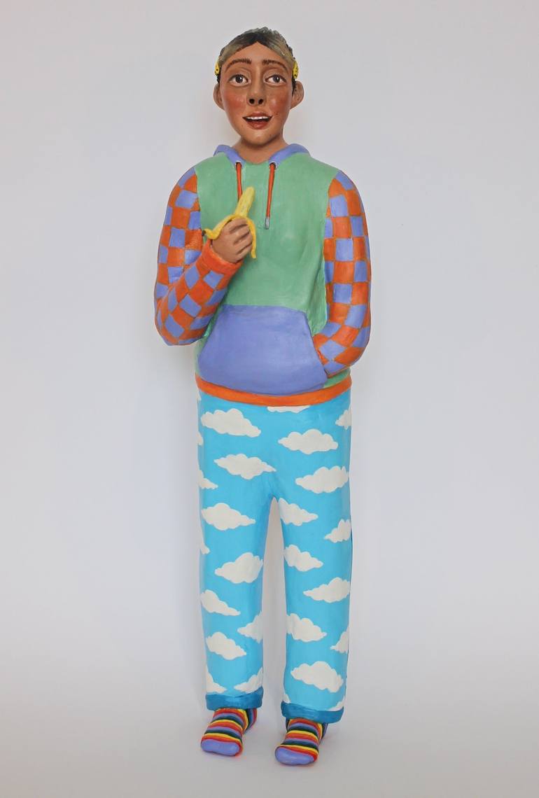 Original Figurative People Sculpture by Amelia Johnson
