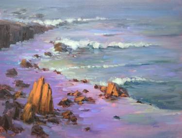 Original Impressionism Seascape Paintings by Timon Sloane