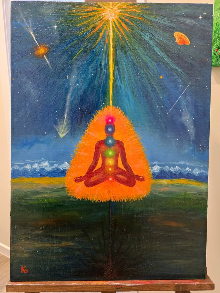 Original Symbolism Health & Beauty Painting by Batyr Konratov