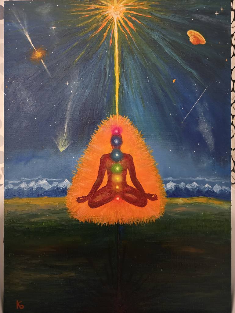 Original Symbolism Health & Beauty Painting by Batyr Konratov