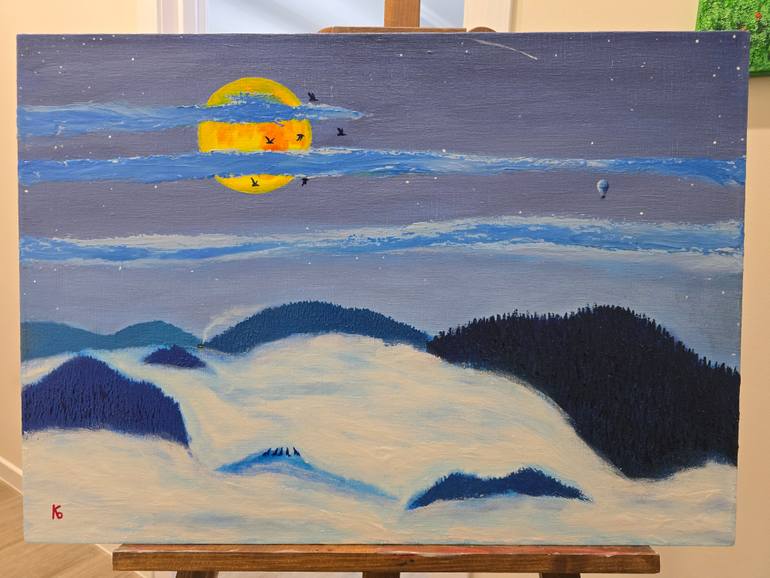 Original Realism Nature Painting by Batyr Konratov