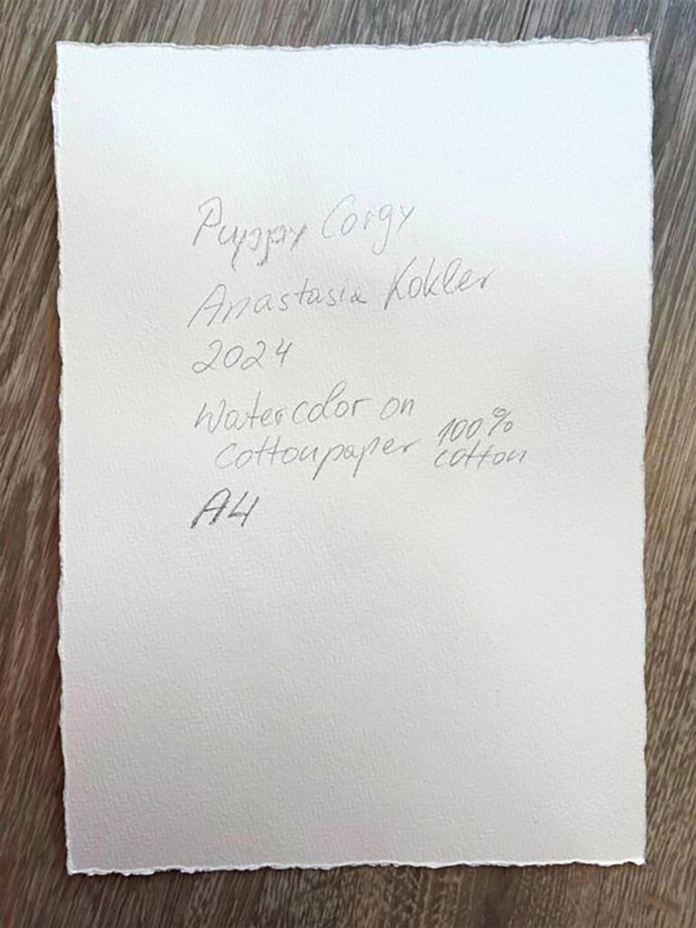 Original Expressionism Dogs Painting by Anastasia Kokler