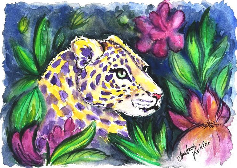 Print of Art Deco Animal Paintings by Anastasia Kokler