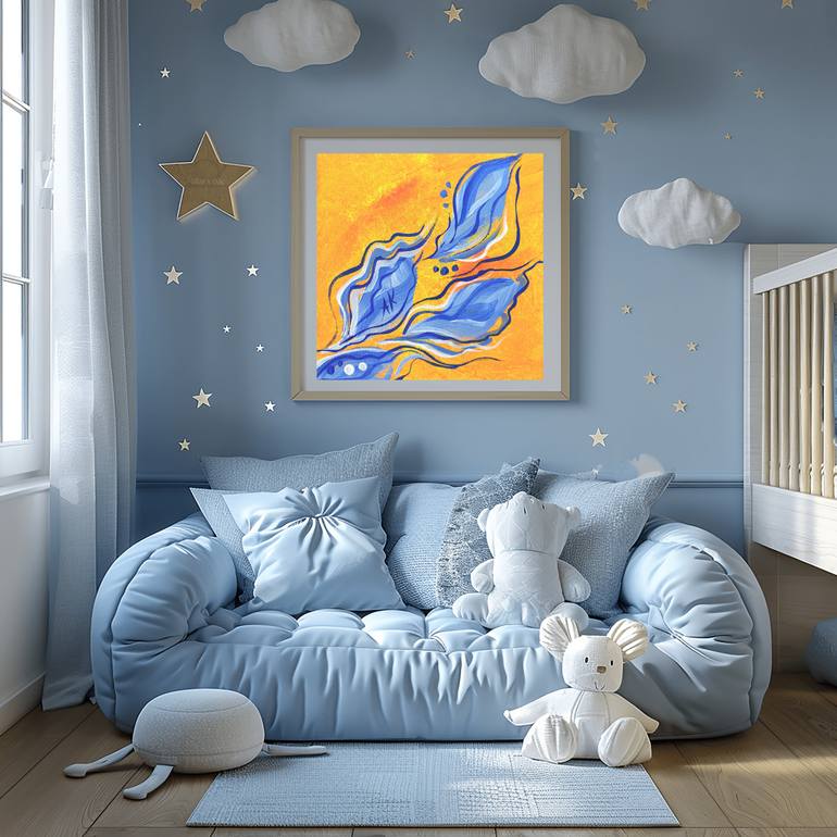 Original Abstract Floral Painting by Anastasia Kokler