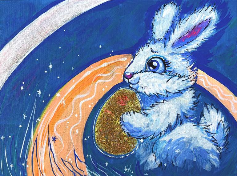 Print of Abstract Expressionism Animal Paintings by Anastasia Kokler