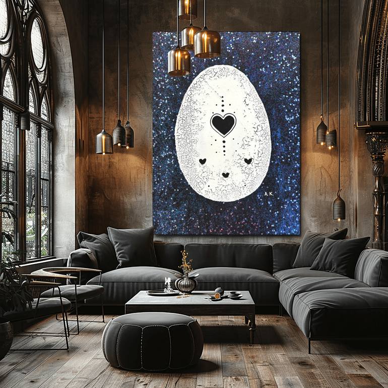 Original Abstract Fantasy Painting by Anastasia Kokler