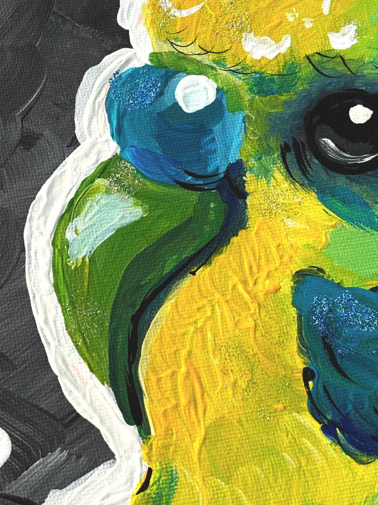 Original Abstract Animal Painting by Anastasia Kokler