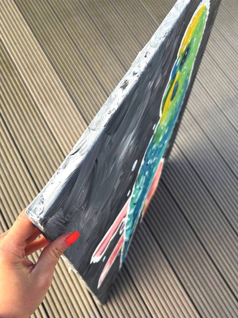 Original Abstract Animal Painting by Anastasia Kokler